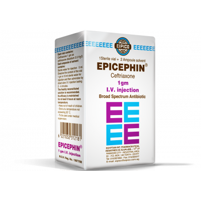 EPICEPHIN 1 GM ( CEFTRIAXONE ) IV VIAL